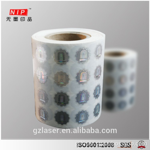 Security hologram sticker in reel, used for anti-counterfeiting